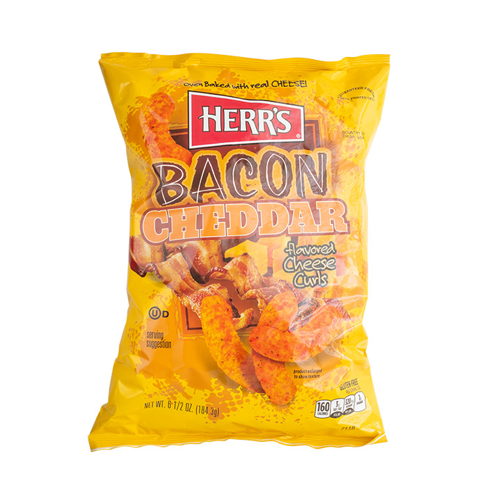 HERR'S Bacon Cheddar Curls - Global Food Trade